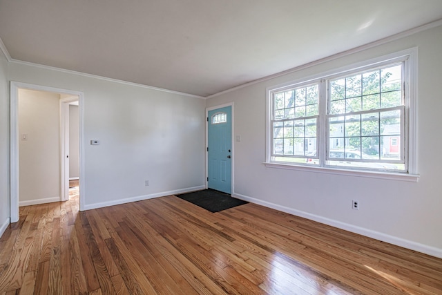 52 Mckinley St, South Portland, ME 04106 - foyer entrance with wood finished floors and ornamental molding
