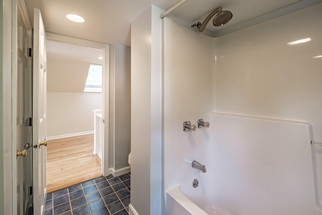 52 Mckinley St, South Portland, ME 04106 - full bathroom featuring shower / washtub combination, tile patterned floors, vanity, and recessed lighting
