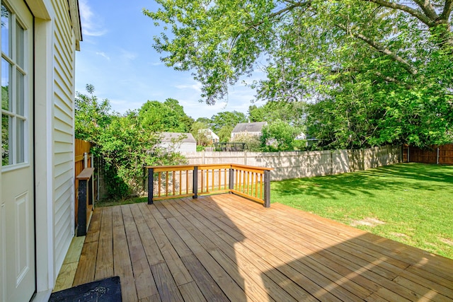 52 Mckinley St, South Portland, ME 04106 - deck featuring a fenced backyard