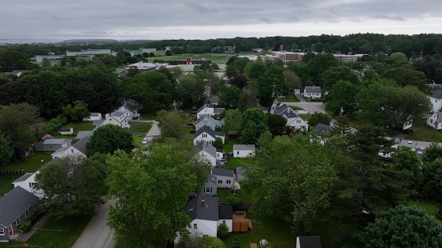 52 Mckinley St, South Portland, ME 04106 - aerial view of property and surrounding area with nearby suburban area