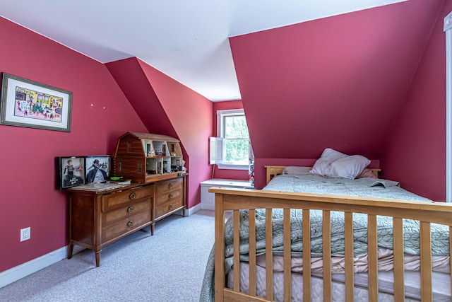 37 Paul St, York, ME 03909 - bedroom featuring carpet floors and vaulted ceiling