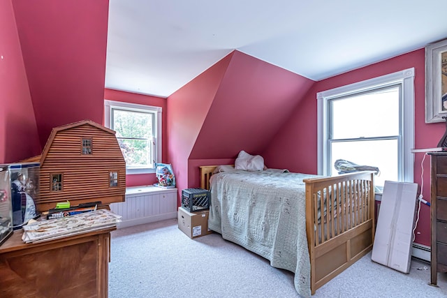 37 Paul St, York, ME 03909 - carpeted bedroom featuring vaulted ceiling