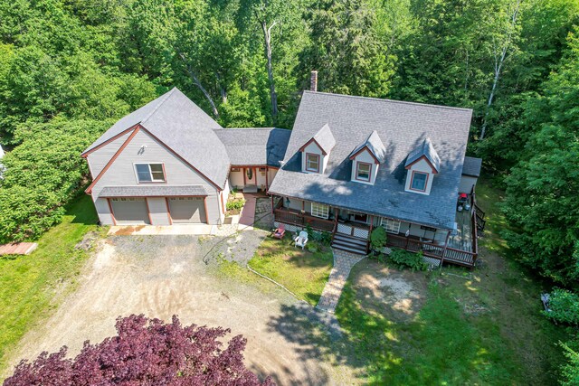 37 Paul St, York, ME 03909 - aerial view of property and surrounding area featuring a forest