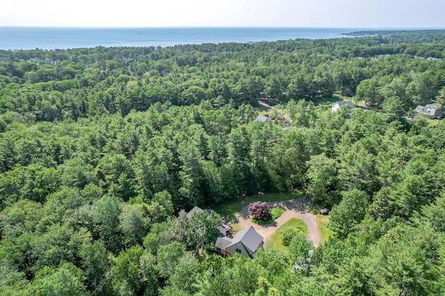 37 Paul St, York, ME 03909 - aerial view of property and surrounding area featuring a heavily wooded area