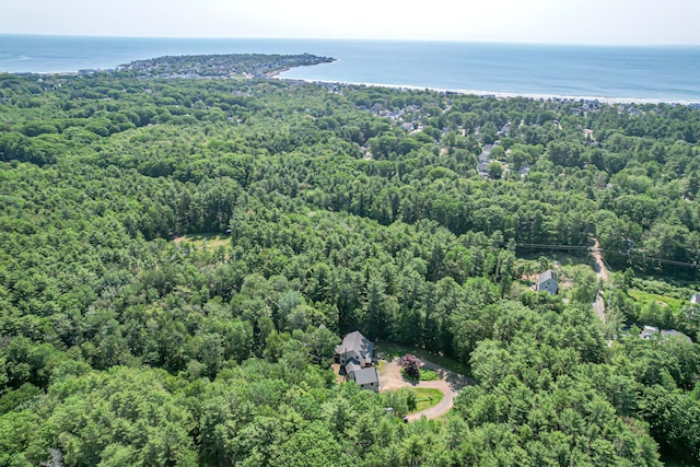 37 Paul St, York, ME 03909 - aerial view of property's location with a forest and a nearby body of water