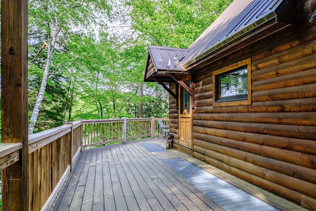 34 Alpine Shores Rd, Woodstock, ME 04219 - view of wooden deck
