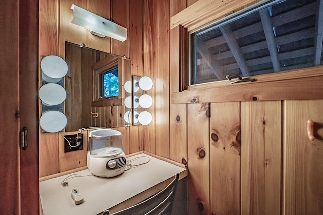 34 Alpine Shores Rd, Woodstock, ME 04219 - bathroom featuring wooden walls