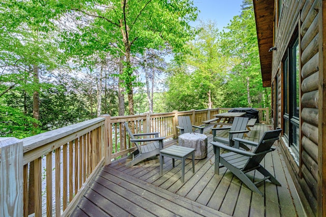 34 Alpine Shores Rd, Woodstock, ME 04219 - view of deck