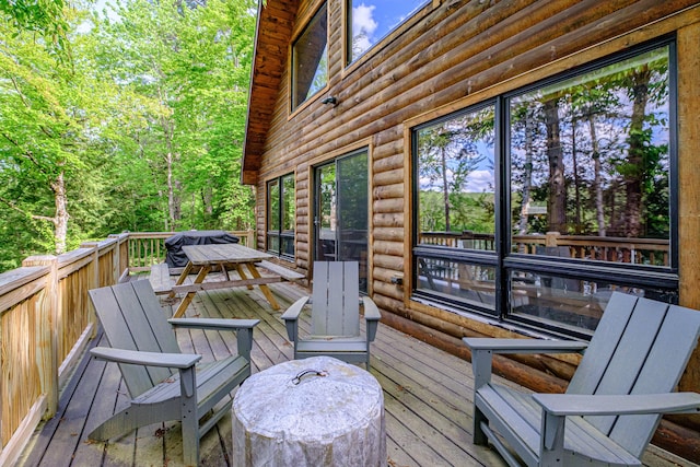 34 Alpine Shores Rd, Woodstock, ME 04219 - view of deck