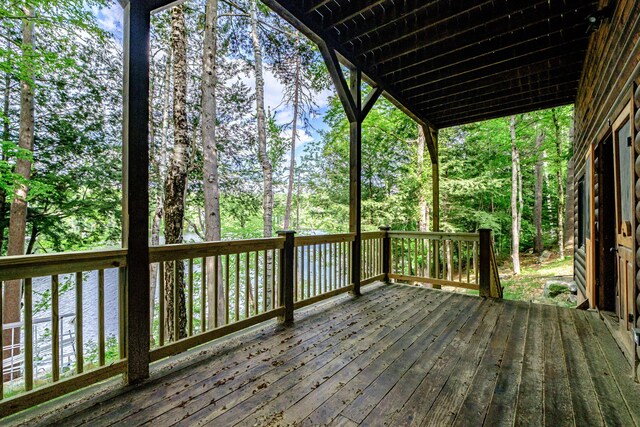 34 Alpine Shores Rd, Woodstock, ME 04219 - view of deck