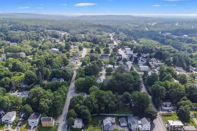62 Seventh St, Auburn, ME 04210 - aerial overview of property's location with a heavily wooded area
