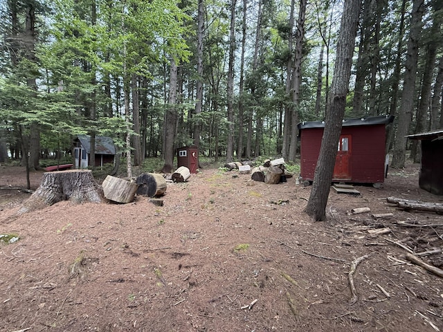 23 Webber Is, Sebec, ME 04481 - view of yard featuring a shed