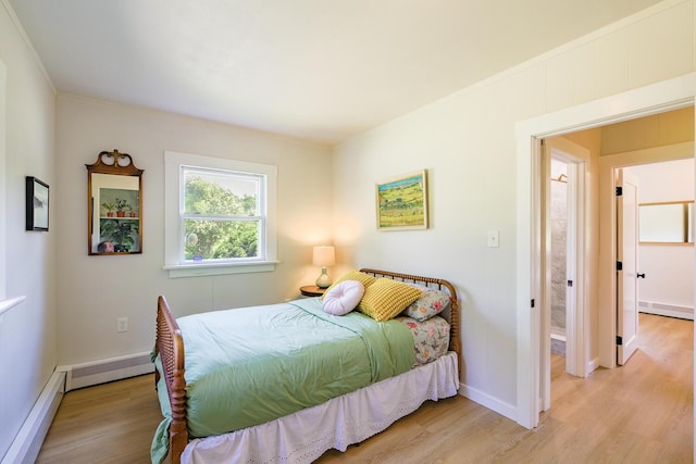 221 Lincolnville Ave, Belfast, ME 04915 - bedroom with light wood-style floors and crown molding