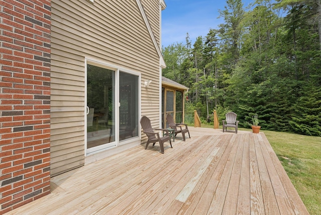 27 Libby Ln, Brunswick, ME 04011 - view of wooden deck