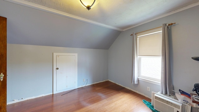 5 Wilson St, Lewiston, ME 04240 - additional living space featuring vaulted ceiling and wood finished floors