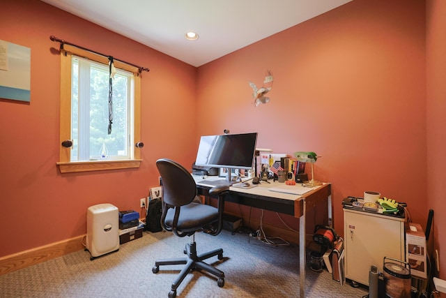 6 Grande Ave, Lewiston, ME 04240 - carpeted office featuring recessed lighting and baseboards