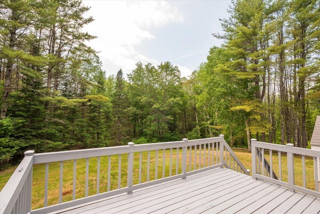 418 Buzzell Hill Rd, Hope, ME 04847 - deck featuring a yard