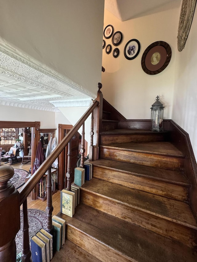 164 Lancey St, Pittsfield, ME 04967 - stairs with wood finished floors