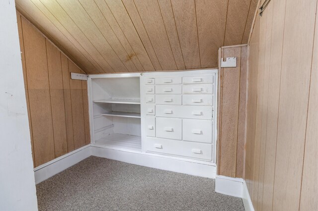 3 Dion St, Lewiston, ME 04240 - view of community featuring wooden ceiling, vaulted ceiling, and wood walls