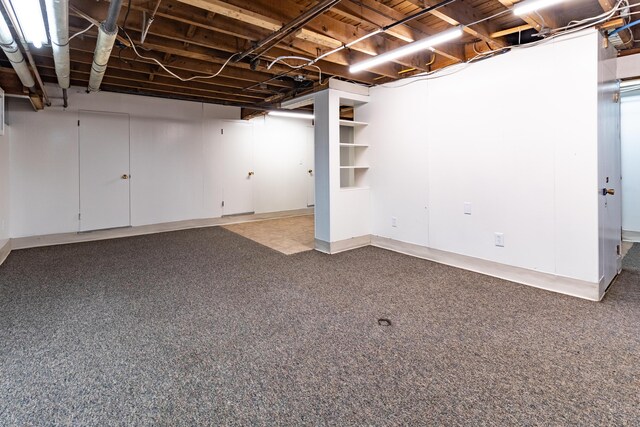 3 Dion St, Lewiston, ME 04240 - below grade area featuring carpet floors