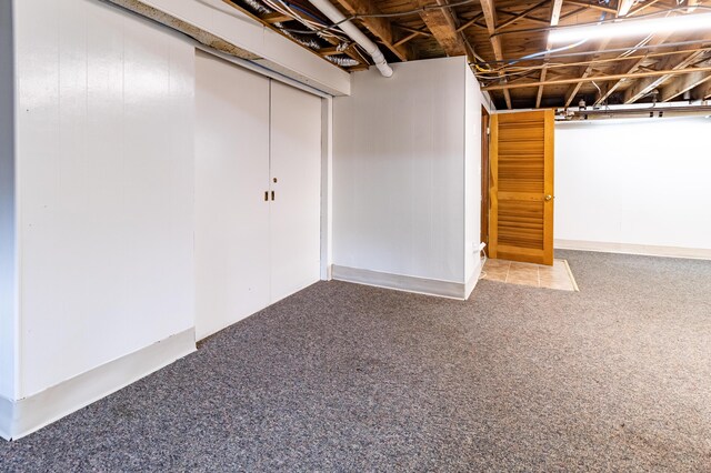 3 Dion St, Lewiston, ME 04240 - finished below grade area featuring carpet flooring