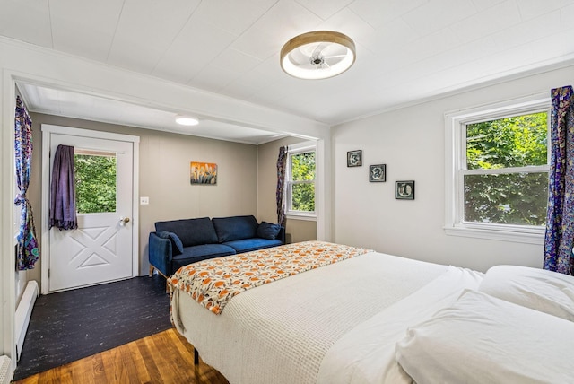 80 Merrymeeting Rd, Brunswick, ME 04011 - bedroom with wood finished floors and crown molding