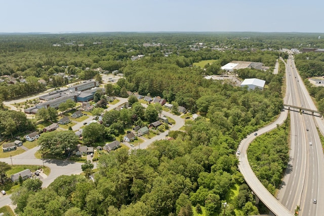 80 Merrymeeting Rd, Brunswick, ME 04011 - aerial view of a highway and a forest