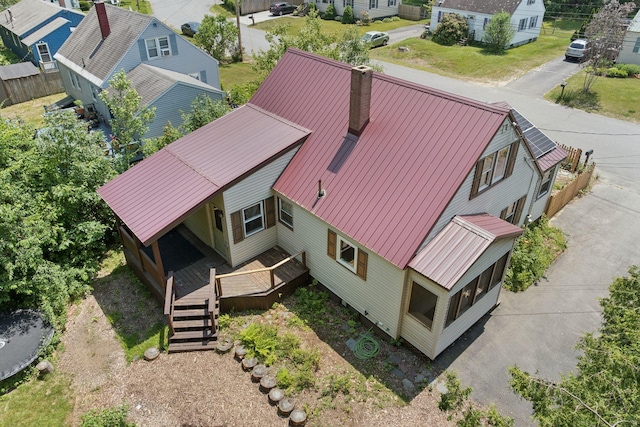 80 Merrymeeting Rd, Brunswick, ME 04011 - view from above of property