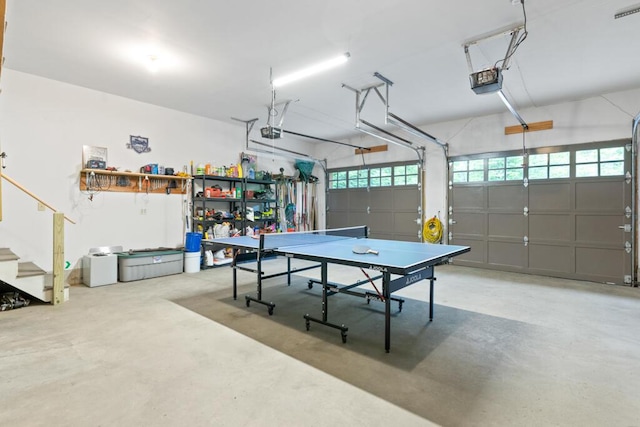 32 Lake Como Dr, Harmony, ME 04942 - garage featuring a garage door opener