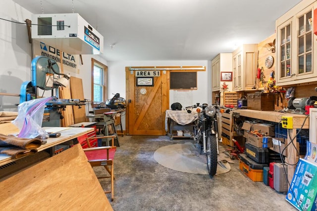 32 Lake Como Dr, Harmony, ME 04942 - basement featuring a workshop area