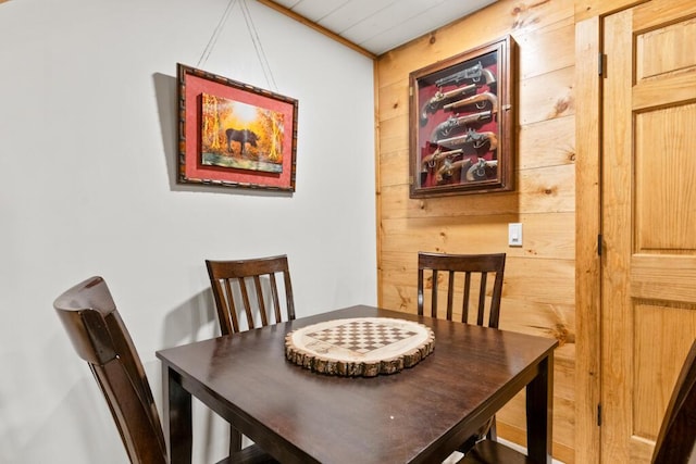 32 Lake Como Dr, Harmony, ME 04942 - dining room with wood walls