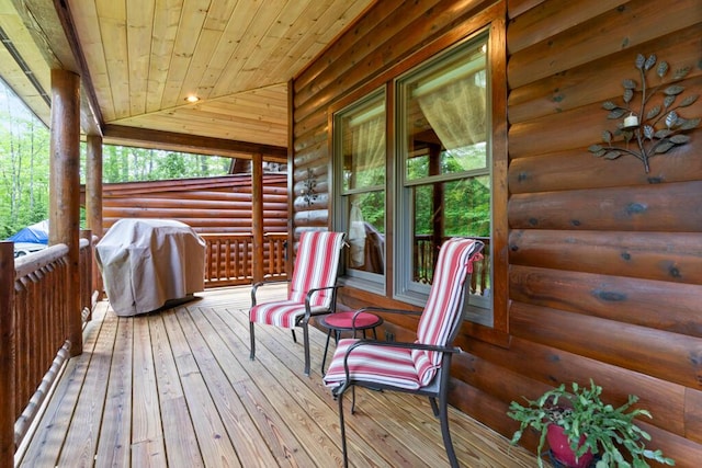 32 Lake Como Dr, Harmony, ME 04942 - porch with area for grilling