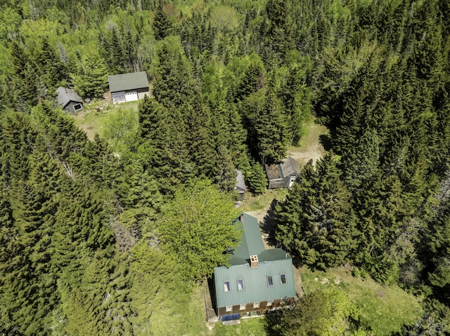 30 Wilkinson Ln, Machiasport, ME 04655 - view from above of property with a heavily wooded area
