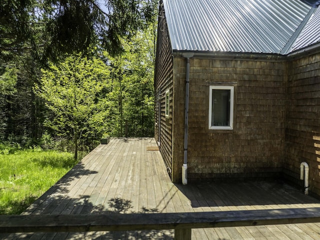 30 Wilkinson Ln, Machiasport, ME 04655 - view of wooden deck