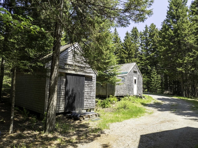 30 Wilkinson Ln, Machiasport, ME 04655 - view of shed with driveway