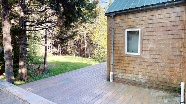 30 Wilkinson Ln, Machiasport, ME 04655 - view of wooden deck