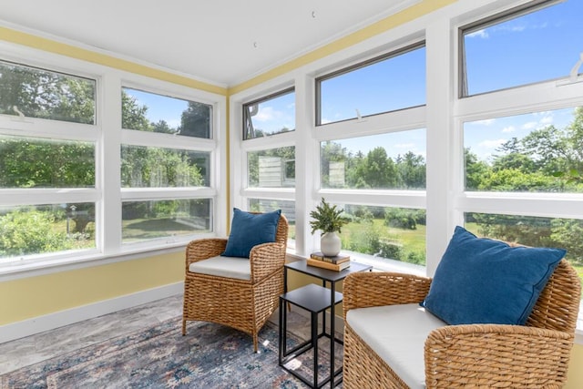 470 Main St, Waterville, ME 04901 - sunroom / solarium featuring healthy amount of natural light, crown molding, and wood finished floors