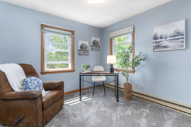 470 Main St, Waterville, ME 04901 - office space with carpet and a baseboard heating unit