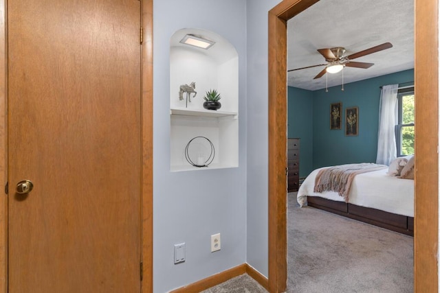 470 Main St, Waterville, ME 04901 - bedroom featuring carpet flooring and ceiling fan