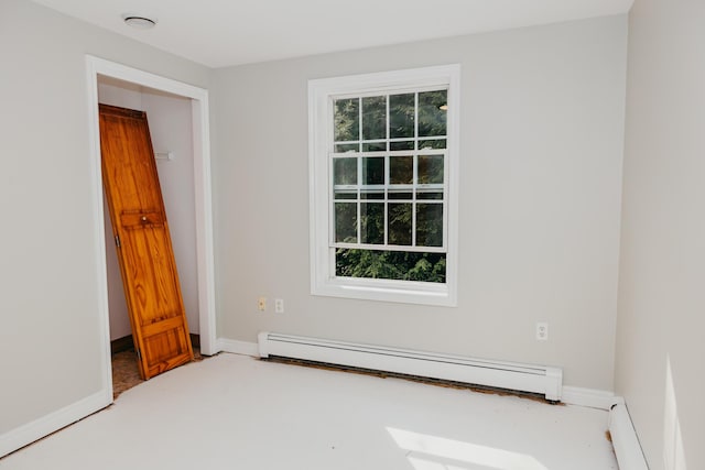 38 Swamp Rd, Bridgton, ME 04009 - empty room with a baseboard heating unit