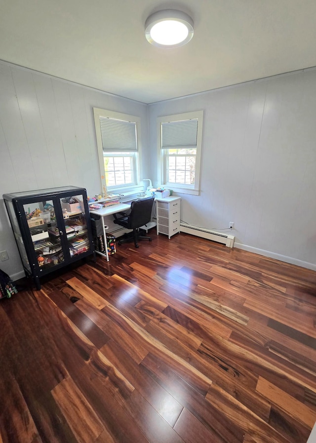 7 Lorraine Ave, Lewiston, ME 04240 - office with wood finished floors and baseboard heating
