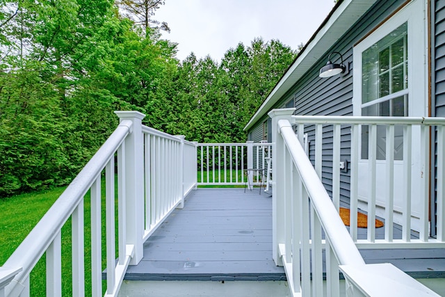 111 Rocky Rd, Woodstock, ME 04219 - view of wooden terrace