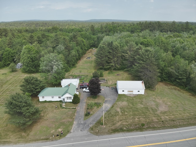 485 Main Rd, Passadumkeag, ME 04475 - view from above of property with a heavily wooded area