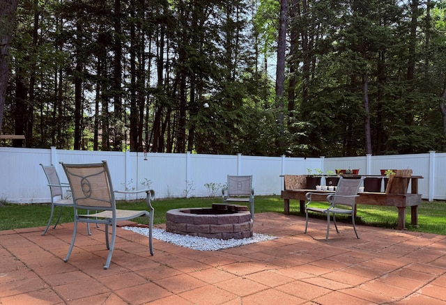 49 31st St, Shapleigh, ME 04076 - view of patio with a fire pit