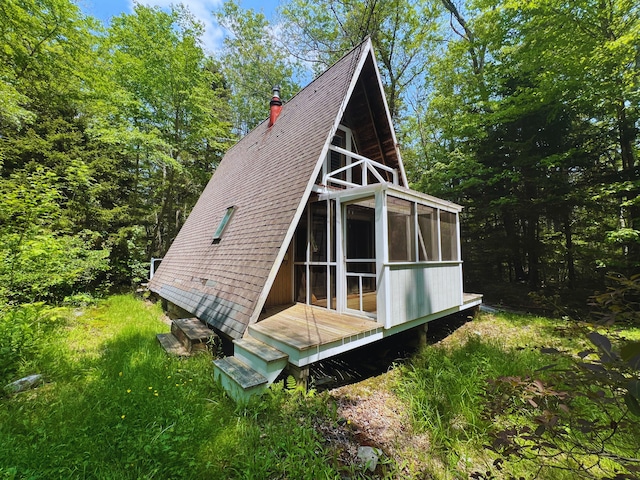 20 Lemeuls Rd, Bristol, ME 04558 - view of outbuilding featuring a sunroom
