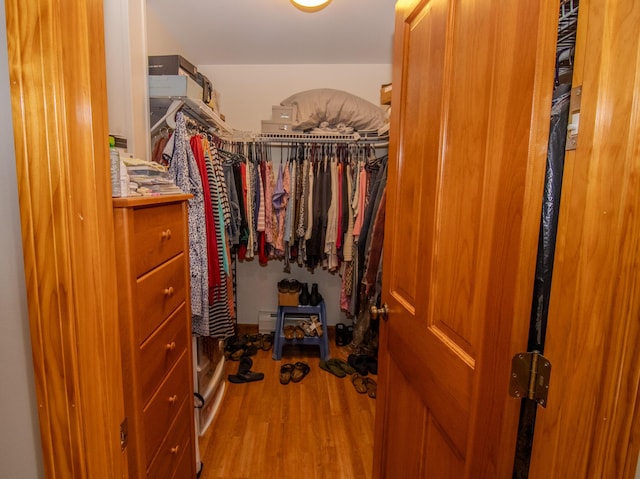 32 Ridge Rd, Marshfield, ME 04654 - spacious closet featuring wood finished floors