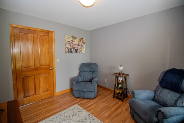 32 Ridge Rd, Marshfield, ME 04654 - living area featuring light wood-style floors and baseboards
