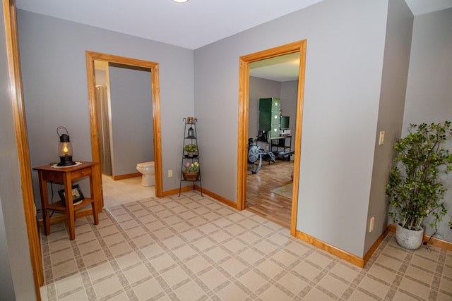 32 Ridge Rd, Marshfield, ME 04654 - hall featuring baseboards