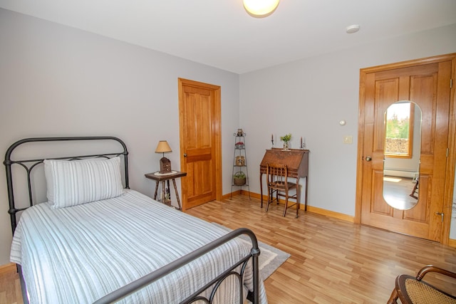 32 Ridge Rd, Marshfield, ME 04654 - bedroom featuring light wood-style flooring and baseboards