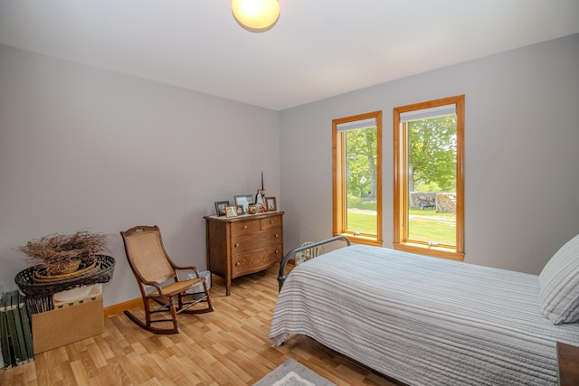 32 Ridge Rd, Marshfield, ME 04654 - bedroom with light wood-type flooring and baseboards
